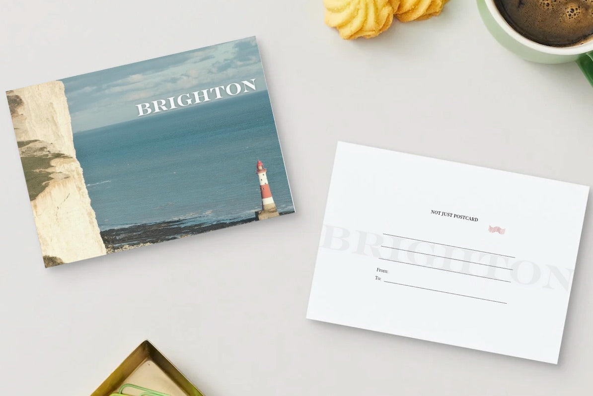 Beacon by the Sea – Brighton Lighthouse Postcard