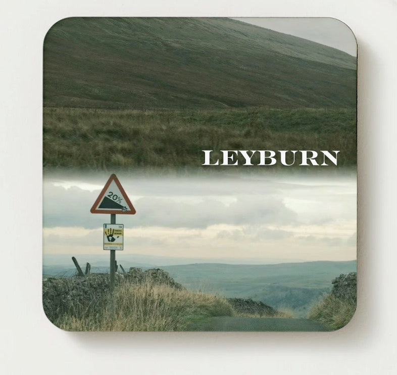 Leyburn Hillside Charm – Art Print Coaster