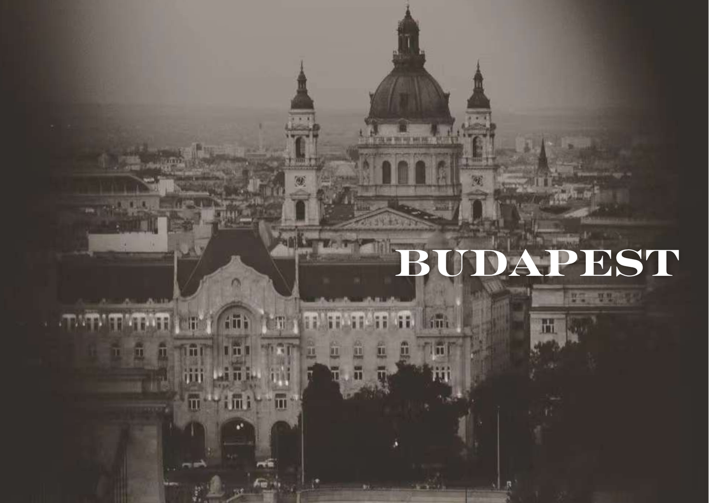 Budapest in Monochrome – Art Postcard